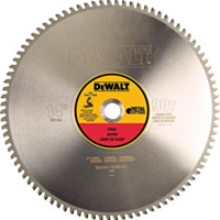 Dewalt Ferrous Metal Cutting Blade, 14" x 1" 90T - Light Gauge