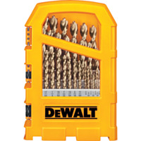 DEWALT 29-Piece Gold Ferrous Pilot Point Drill Bit Set, 1/16 In. thru 9/32 In.