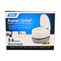 CAMCO® Travel Toilet, 2.6 gal.