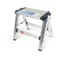 CAMCO® Aluminum Folding Step Stool with Plastic Feet