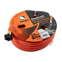 CAMCO® RhinoFLEX Clean Out Gray/Black Water Hose - 25", 5/8" ID