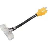 Camco Power Grip 30-Amp 4-Prong Heavy-Duty Locking Generator Adapter