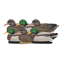 Zink 6 Pack Floater Mallard Duck Decoys