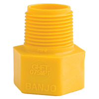 BANJO® Pipe Fittings - Garden Hose Female Thread .75" Male NPT (GHFT075MPT)