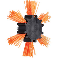 Dico Nyalox Flap Brush - 4", Orange, Coarse Grit