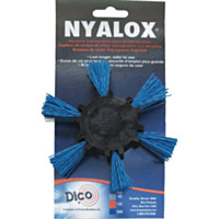Dico Nyalox Flap Brush - 4", Blue, Fine Grit