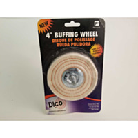 Dico Buffing Wheel with 1/4" Mandrel - 4", Spiral