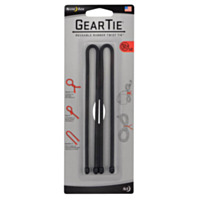 Nite Ize® Gear Tie® Reusable Rubber Twist Tie 12" - Black (2 Pack)