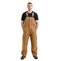 Berne Apparel Heartland Insulated Washed Duck Bib Overall