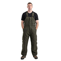 Berne Apparel Heartland Insulated Washed Duck Bib Overall