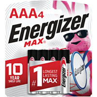 Energizer Max AAA Alkaline Battery (4-Pack)