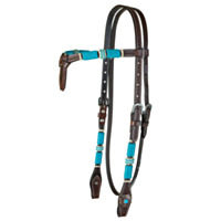Circle Y Turquoise Roundup Futurity Browband