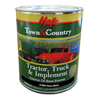 Majic Paint Town & Country Tractor, Truck & Implement Oil Base Enamel, 1 qt. - Gloss Black