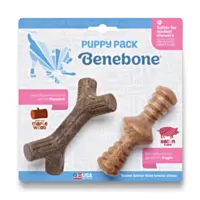 Benebone Maplestick/Bacon Zaggler for Puppy - Tiny, 2 Pack