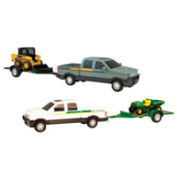Ertl John Deere Pickup Hauling Set, 8" Assorted