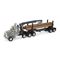 Freightliner 1:32 Scale 122SD Logging Truck with Logging Trailer Toy Set