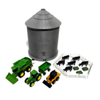 TOMY 1/64 Scale John Deere Grain Bin 20-pc Play Set