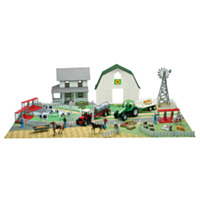 New-Ray Toys Farm Play Set with White Barn