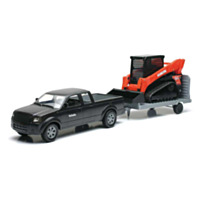 New Ray Toys Pick Up & Trailer with Kubota Skidloader