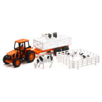 New-Ray Toys Kubota Farm Tractor Playset