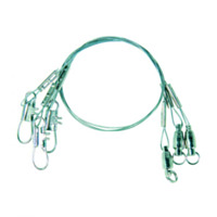 Eagle Claw Steel Leader With Ball Bearing Swivel, 20#