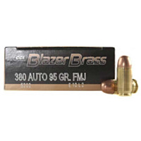 Blazer® Brass .380 ACP, 95 Grain -Full Metal Jacket Round Nose
