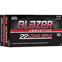 Blazer .22 LR 40 Grain Round Nose Rimfire Ammunition Cartridges