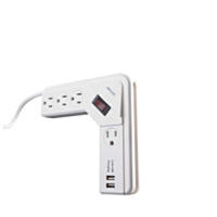 Woods 4 Outlet USB and AC Surge Protector, 560 Joules 1800 Watt