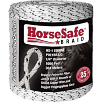 Power Wizard® Elite HorseSafe™ Polybraid, 1/4" x 1,000'