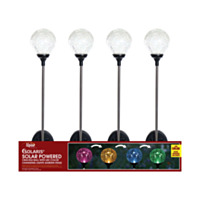 ALPINE® Solar Globe Garden Stake with Color Changing LED - Assorted