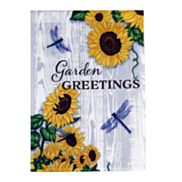 ALPINE® "Garden Greetings Sunflowers" Design Garden Flag