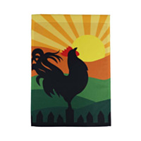 ALPINE® "Morning Rooster" Design Garden Flag