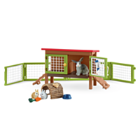 Schleich® Rabbit Hutch Toy Playset