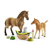 Schleich Horse Club Sarah's Baby Animal Care Toy Playset