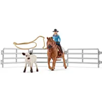 Schleich® Team Roping with Cowgirl
