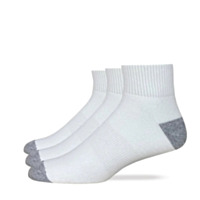 Carolina Ultimate Men's Cotton Quarter Socks, 3 Pack