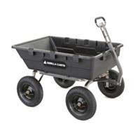 GORILLA CARTS® 1,500 Lb. Heavy Duty Poly Yard Dump Cart