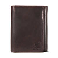 Carhartt Men's Trifold Durable Oil Tan Leather Wallet