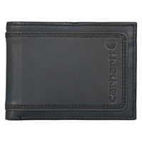 Carhartt Men's Passcase Rugged Leather Triple Stitch Wallet