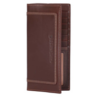 Carhartt Men's Rodeo Rugged Leather Triple Stitch Wallet