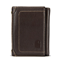 Carhartt Men's Pebble Leather Trifold Wallet