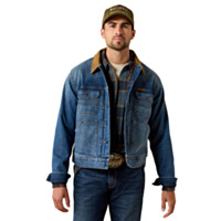 Ariat Men's Flannel Lined Trucker Jacket
