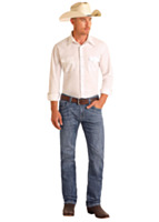 ROCK&ROLL DENIM Men's Slim Fit Revolver Straight Leg Jeans