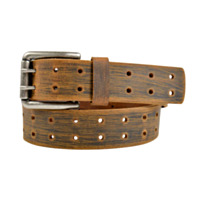 Lejon Leather Goods Men's Crazy Double Perf Belt