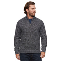 Threadgrit® Men's Colt Quarter-Zip Fleece-Lined Sweater