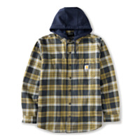 Carhartt Men's Rugged Flex™ Relaxed Fit Flannel Fleece Lined Hooded Shirt Jac