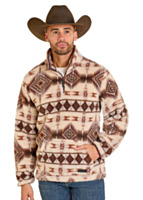 ROCK&ROLL DENIM Men's 1/4 Zip Fleece Pullover