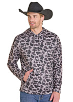 ROCK&ROLL DENIM Men's Performance Mesh Hoodie, Camo