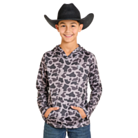 ROCK&ROLL DENIM Boy's Performance Mesh Hoodie, Camo
