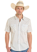 Panhandle Slim Men's Short Sleeve Woven with Snap Closure